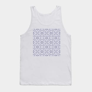 Repeating geometric pattern lines elements Tank Top